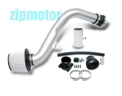 2002-2006 nissan altima v6 3.5l cold air intake + filter system polish aluminum
