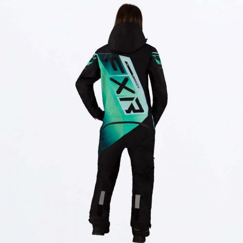 Fxr racing women's cx f.a.s.t. insulated monosuit 23 8 black/mint fade