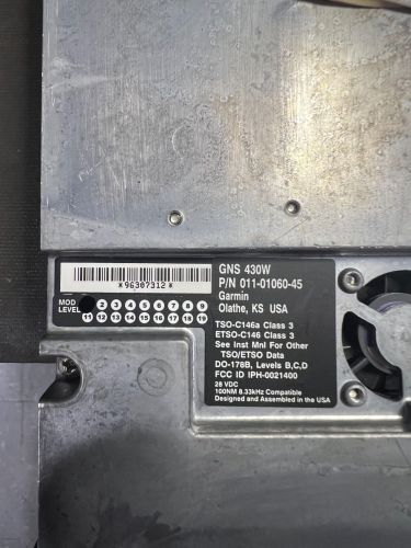 Garmin GNS 430W WAAS GPS/NAV/COM, P/N 011-01060-45, 28 volt only, US $4,500.00, image 9