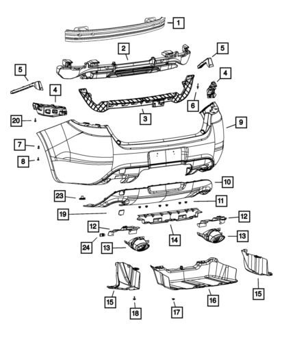 Genuine Mopar Exhaust Tip Bracket Right 68110098AC, US $23.62, image 5