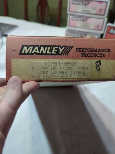 Manley 11754-8 2.125" hd 11/32" stem .300 long int s/b chevy severe valves qty.8