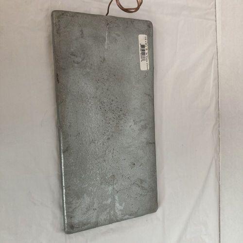 Reliance cmp05612wz marine boat 1/2" x 6" x 12" zinc plate stock anode with wire