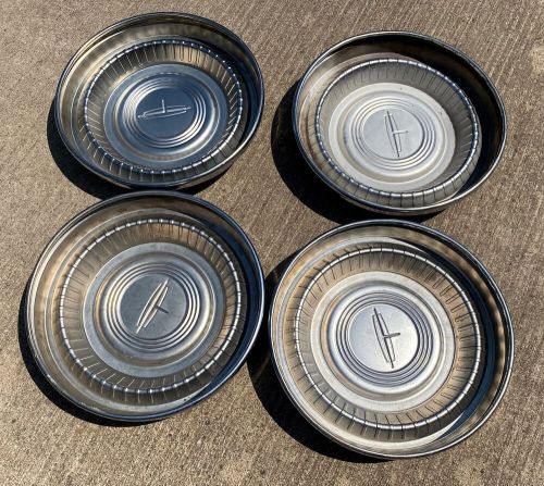 NOS OLDS OLDSMOBILE HUBCAP POVERTY CAP DOG DISH 10 1/2" SET OF 4 - HOT ROD NOS, US $229.99, image 4