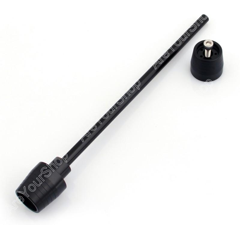 Front axle fork carsh sliders cap protector suzuki b-king gsx1300 08-12 black