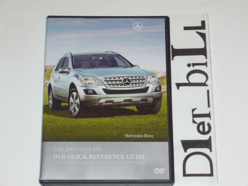 Oem 2009 mercedes benz m-class dvd reference guide - excellent condition!