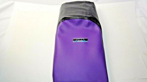 Kitty cat snowmobile seat cover 1993 to 1999 purple &amp; black staple on style