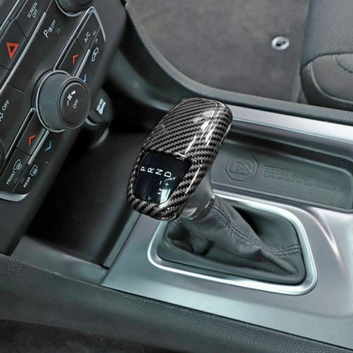 Car Gear Shift Knob Cover Trim For Dodge Charger 15-23 Accessories Carbon Fiber, US $32.11, image 5