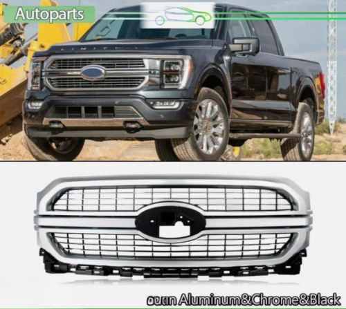 21-23 Ford F-150 F150 Front Bumper Grille Satin Brushed Aluminium Enclosure, US $360.04, image 7