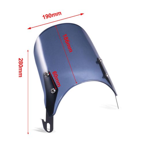 5-7''' headlight windshield trim for suzuki yamaha smoke-