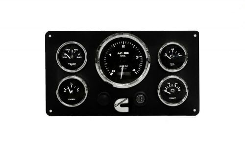 CUMMINS Marine Engine Instrument Panel Pre-wired - 5 Gauges Black - Made in USA, US $749.99, image 4