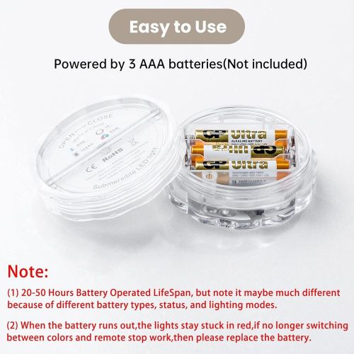 Boat Lights Wireless, Battery Powered Operated Marine Led Interior Light Red, US $37.35, image 7