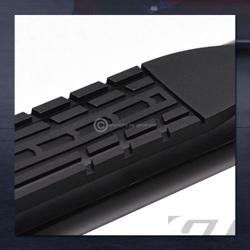 For 2004-2024 nissan titan crew 4&#034; oval black side step nerf bars running boards