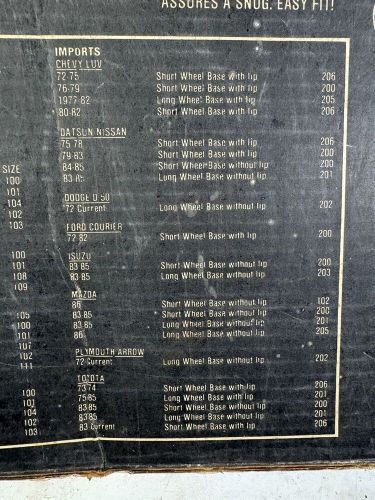 Farber snap cover for most 1970s 1980s full size pickup trucks ford gmc dodge