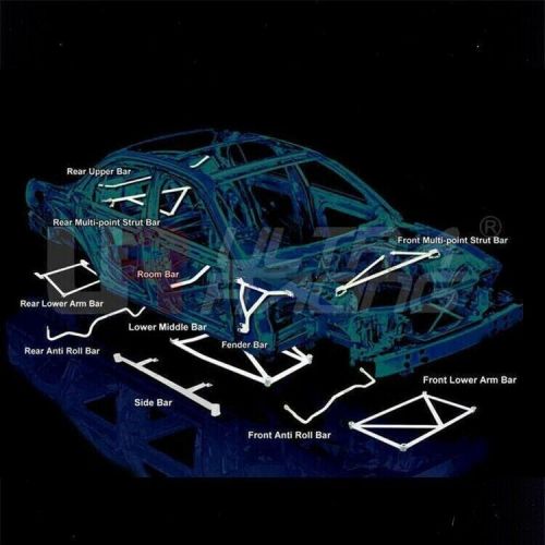 For 2011-2018 bmw f25(x3)/f26(x4) 2.0 3.0 ultra racing 2 points front lower bar