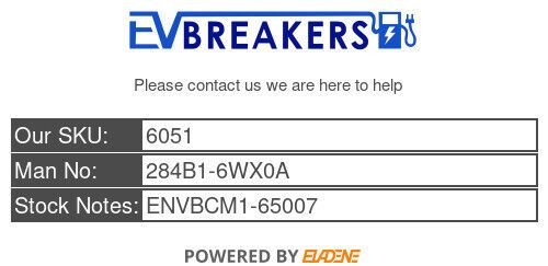 NISSAN NV200 EV 2014-2022 BODY CONTROL MODULE BCM 284B1-6WX0A, US $, image 4