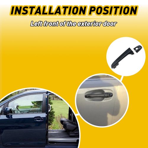 Exterior Door Handle For 09-12 Toyota Venza, 11-15 Sienna Front Driver LH 2SET, US $28.99, image 6