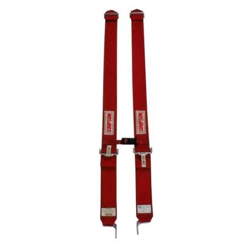 Simpson 30004R W/STERNUM Racing Latch & Link Shoulder Harness, Red, US $64.84, image 6