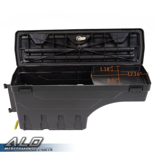 Left Side Rear Truck Bed Storage Box Toolbox Black Fit For 2015-2020 Ford F150, US $71.90, image 8