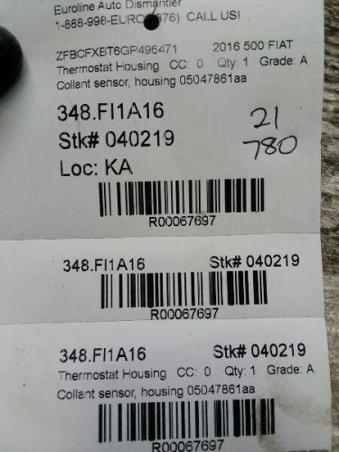 500 FIAT 2016 Thermostat Housing 67697, US $39.99, image 5