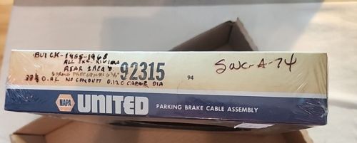 1965-1968 BUICK (except Riviera) Rear Parking Brake Cable Assembly NAPA 92315, US $40.00, image 8
