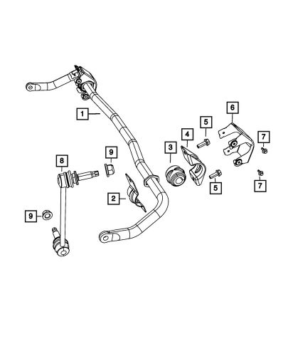 Genuine mopar stabilizer bar bushing 68219853aa