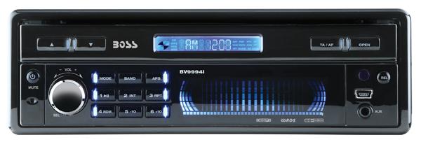 Boss single din 7in motorized touchscreen monitor - car dvd mp3 cd am fm