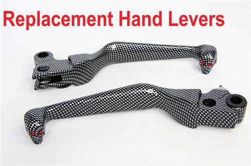 Carbon lever for harley flstn deluxe flstf fat boy flstsc springer classic
