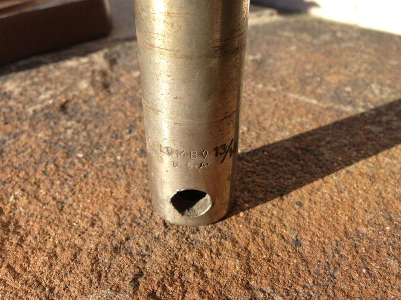 Vintage plomb 13/16" deep well socket 1/2" drive