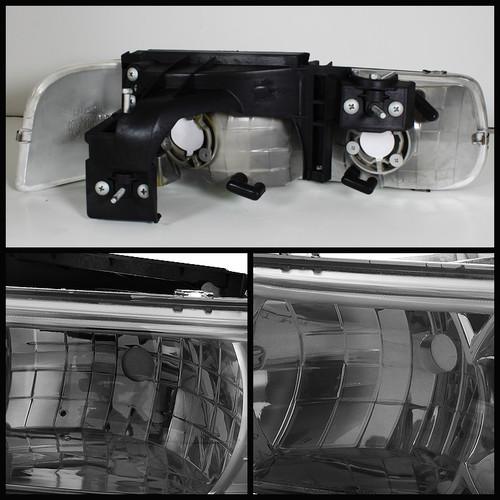 99-02 Silverado, 00-06 Tahoe/Suburban Smoked Headlights Lamps (W/O Reflector), US $54.13, image 2