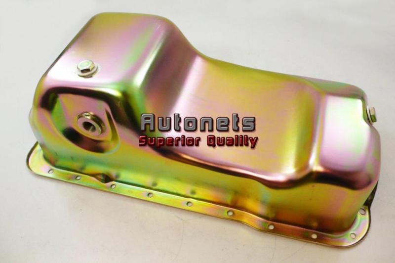 Ford sbf zinc plated oil pan mustang fox body 302 5.0l oem 83-93 hot rat rod