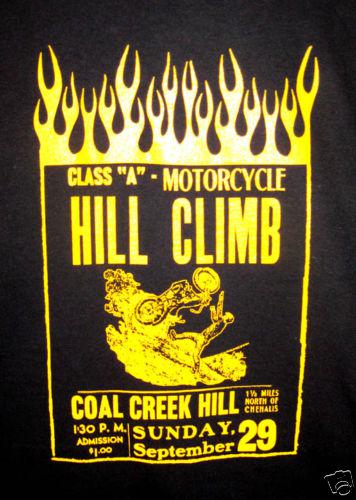 Motorcycle hill climb race shirt 1930s harley jd vl 45 wl wr indian scout chief 