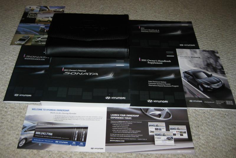 Hyundai sonata 2011 owner's manual full set in factory cover !!!!! *mint*!!!!!!!