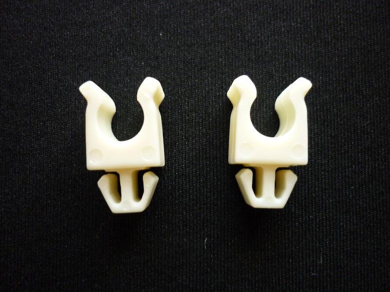 Automobile hood prop rod clips (2) universal general replacements 5/16ths inch 