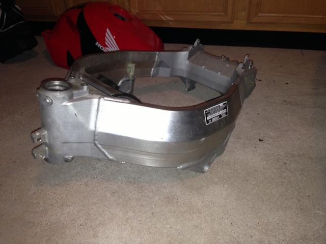 01 honda cbr 929rr frame salvage no papers straight 