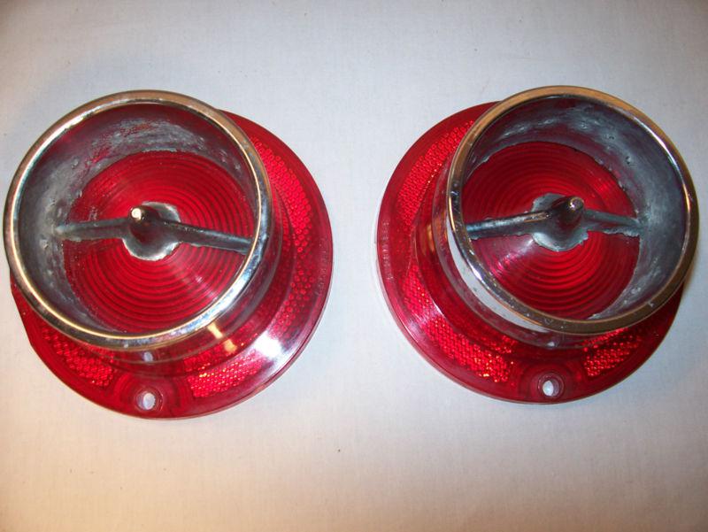 Original 1963 Chevy Impala Set of 6 Tail Lamp Lenses 3 Back up Lens , US $39.99, image 3