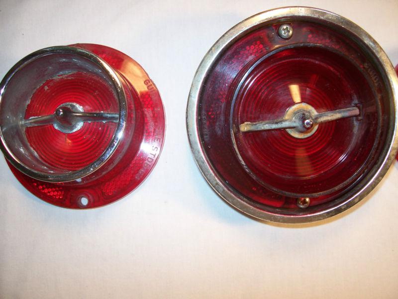 Original 1963 Chevy Impala Set of 6 Tail Lamp Lenses 3 Back up Lens , US $39.99, image 4