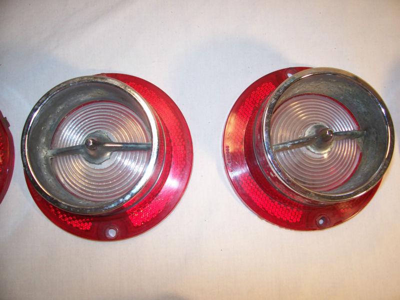 Original 1963 Chevy Impala Set of 6 Tail Lamp Lenses 3 Back up Lens , US $39.99, image 10