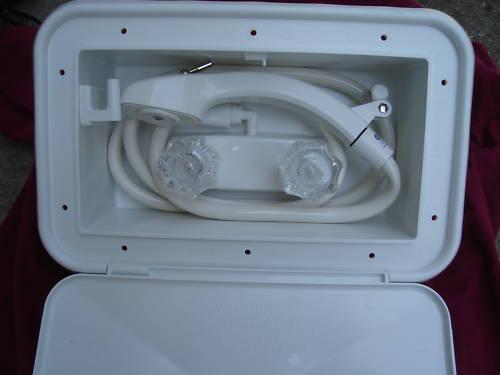 Rv motorhome outside exterior auxiliary shower new lock