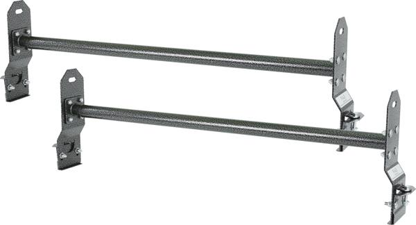 (qty 2) universal van gutter mounted roof cross bars-steel ladder rack rbhd-3967