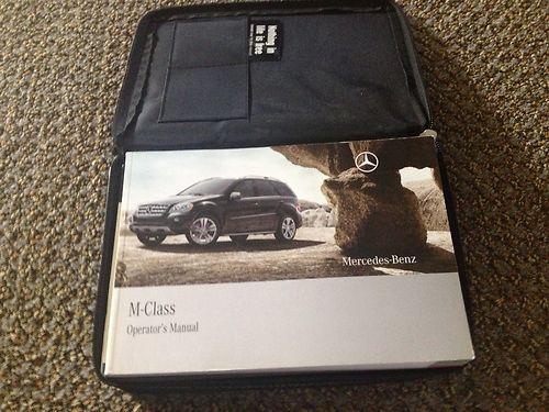 2009 mercedes benz ml class owners manual set with case