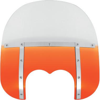Memphis shades mem6737 orange 15" memphis fats windshield harley fxdf