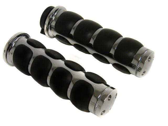 CHROME HAND GRIPS for Yamaha Road Royal VStar 650 1100 Warrior FZR YZF 600 R6 R1, US $13.99, image 2
