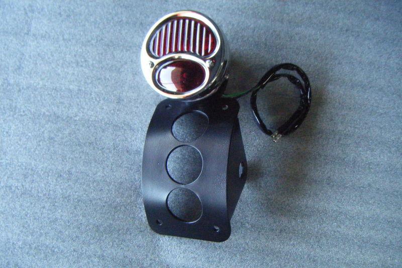 Buy CURVED VERTICAL Model A Side Mount License Plate Bracket &Light, 1/