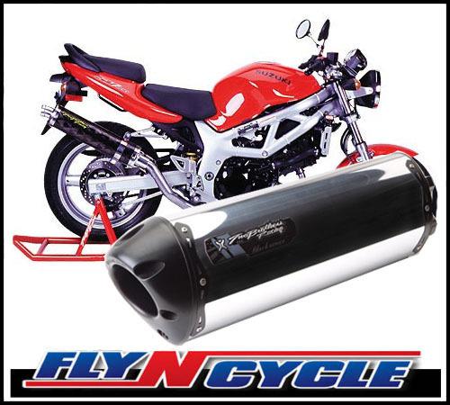 Two brothers black m-2 aluminum slip-on exhaust 1999-2002 suzuki sv650 650s
