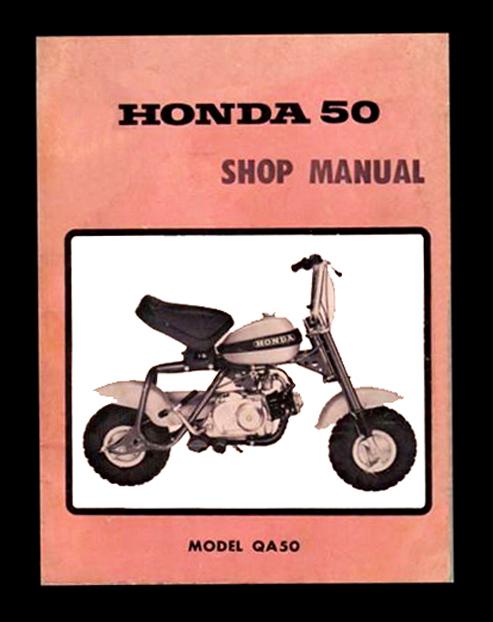1970-75 honda 50cc qa50 mini bike 50 repair manual