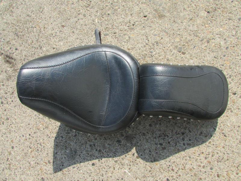 1997 softail springer fxst fxstc mustang front rider seat saddle w/ passenger