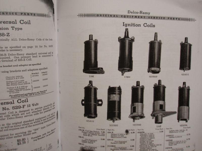Buy ILLUSTRATED DELCO REMYNORTH EAST Electrical Parts Catalog 1920s39