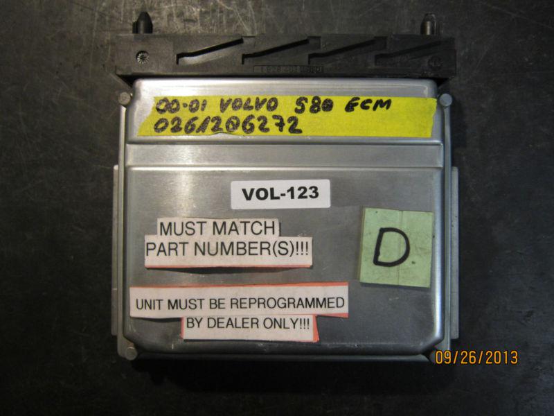 00 01 volvo s80 ecm #0261206272 *see item description*