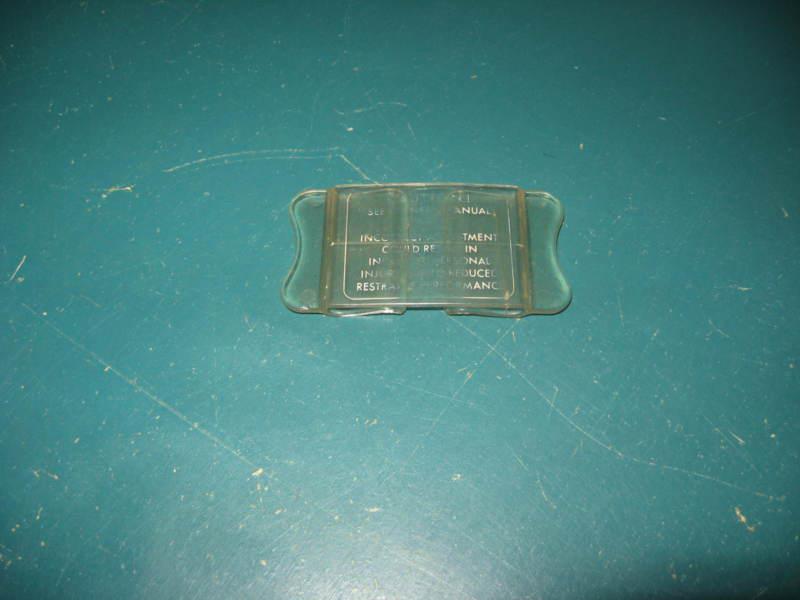  vintage camaro trans am corvette chevelle gm seatbelt shoulder adjustment clip 