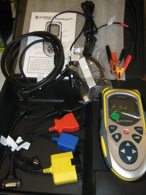 Autoxray ax7000 tech scan diagnostic code scanner kit obd1 & obd2 /new in case!!